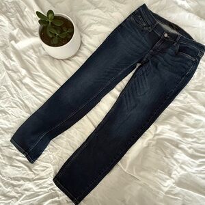 Banana Republic Girlfriend Dark Blue Straight Leg Jeans, size 26/2